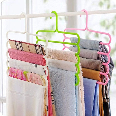 2pcs 5 Layer Multipurpose Multi Layer Hangers for Clothes - Oshi.pk - Buy & Sell Online
