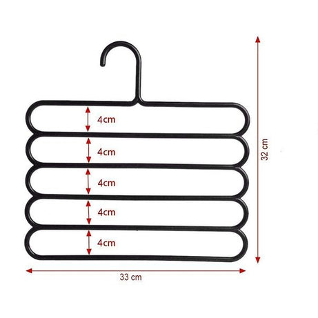 2pcs 5 Layer Multipurpose Multi Layer Hangers for Clothes