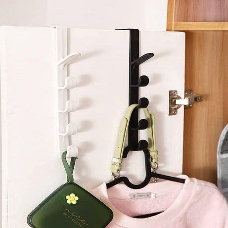 2pcs 5 Layers Over Door Hooks Hats Hanger Vertical Hanging Coat Organizer - Oshi.pk - Buy & Sell Online