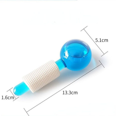 2Pcs/Box Crystal Ice Hockey Roller Energy Massage Beauty Facial Eye Crystal Ball Ice Globes Water Wave Face Massage Skin Care - Oshi.pk - Buy & Sell Online