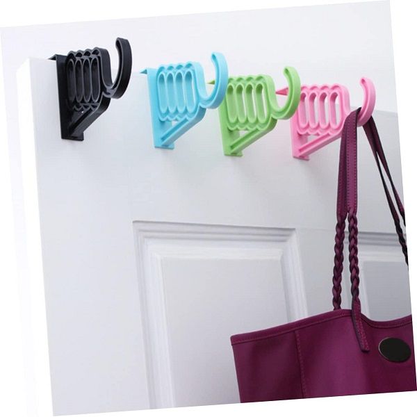 2pcs Portable Over Door Clothes Hanger Plastic Hooks - Oshi.pk - Buy & Sell Online