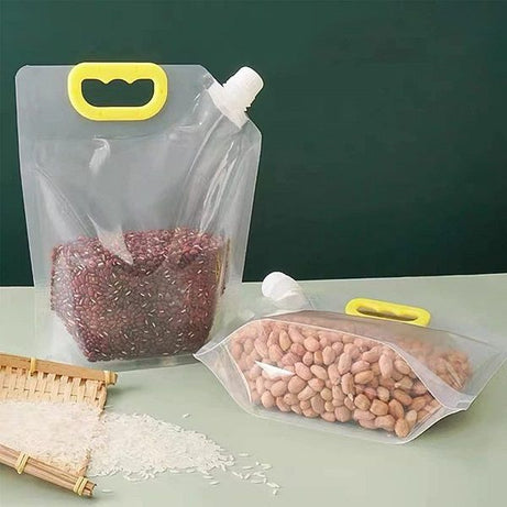 2pcs Reusable Grain Moisture Proof Sealed Bag Grain Storage Tank Grain Rice Stand Up Pouch - Oshi.pk - Buy & Sell Online