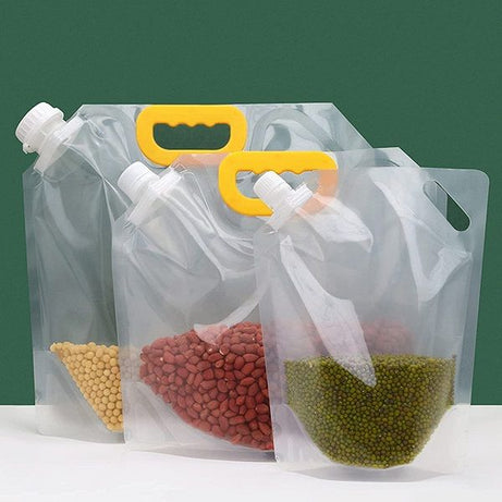 2pcs Reusable Grain Moisture Proof Sealed Bag Grain Storage Tank Grain Rice Stand Up Pouch - Oshi.pk - Buy & Sell Online