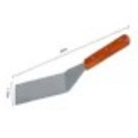 2pcs Set Cooking Spatula with Wooden Handle Grill Turner Stainless Steel Metal Scraper - Oshi.pk - Buy & Sell Online