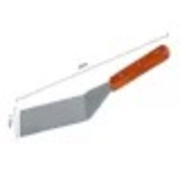 2pcs Set Cooking Spatula with Wooden Handle Grill Turner Stainless Steel Metal Scraper - Oshi.pk - Buy & Sell Online