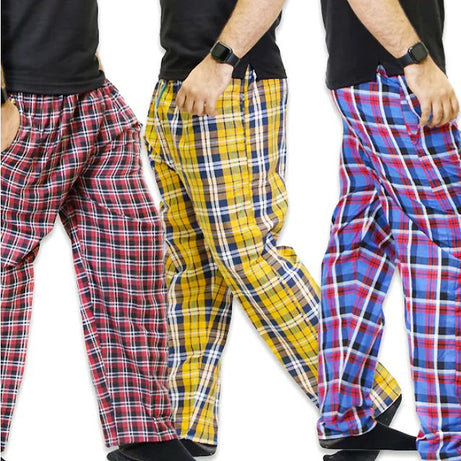 3 - Pack Printed Hosiery Pajamas for men & boy - Oshi.pk - Buy & Sell Online