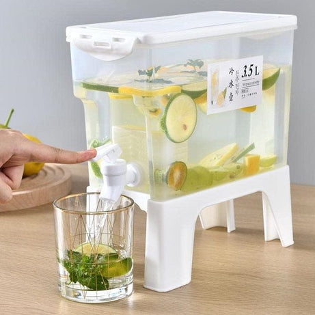 3.5L Drink Dispenser with Stand Large Capacity Refrigerator Plastic Beverage - Oshi.pk - Buy & Sell Online