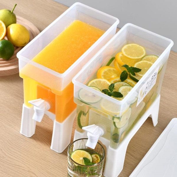 3.5L Drink Dispenser with Stand Large Capacity Refrigerator Plastic Beverage - Oshi.pk - Buy & Sell Online
