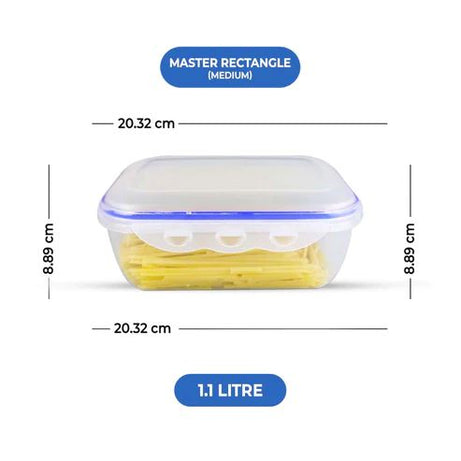 (3.96 Litre) Air tight 3 Pieces Food Container Set Master Rectangle - Oshi.pk - Buy & Sell Online