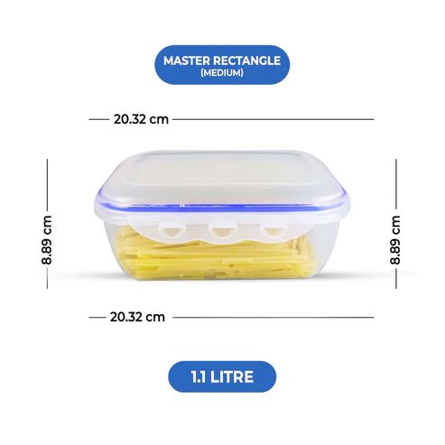 (3.96 Litre) Air tight 3 Pieces Food Container Set Master Rectangle - Oshi.pk - Buy & Sell Online
