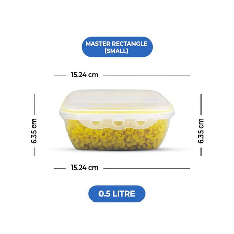 (3.96 Litre) Air tight 3 Pieces Food Container Set Master Rectangle - Oshi.pk - Buy & Sell Online