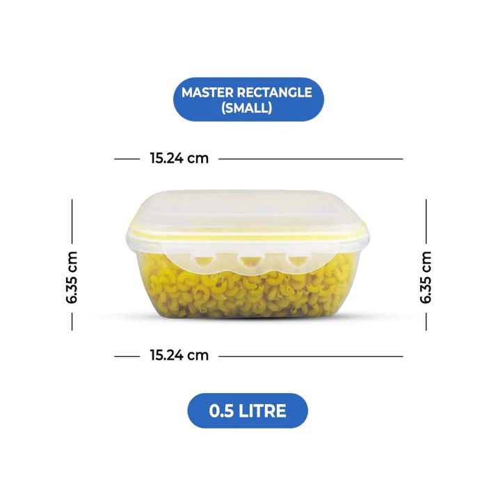 (3.96 Litre) Air tight 3 Pieces Food Container Set Master Rectangle - Oshi.pk - Buy & Sell Online