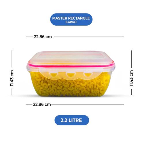 (3.96 Litre) Air tight 3 Pieces Food Container Set Master Rectangle - Oshi.pk - Buy & Sell Online