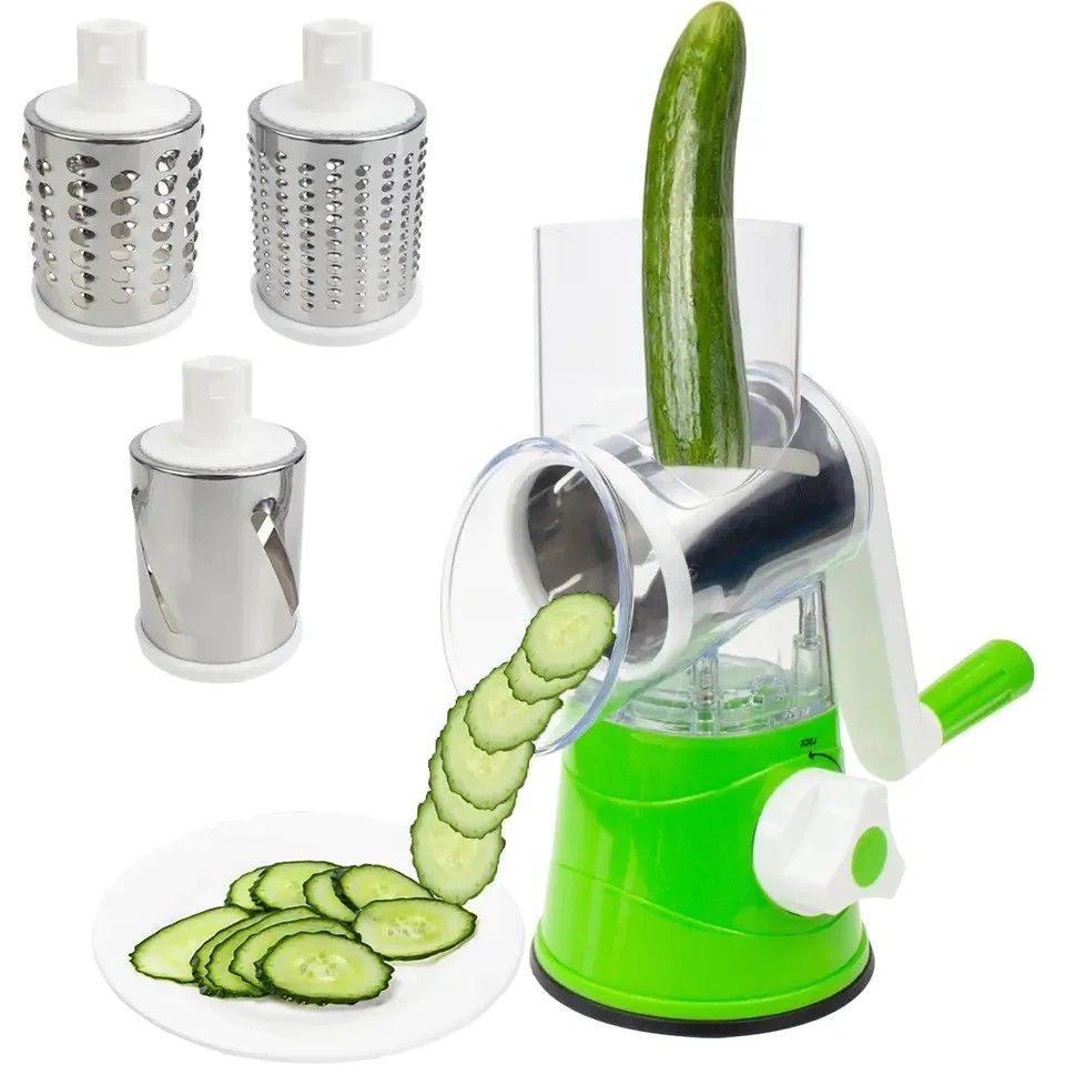 3 In 1 Manual Rotary Vegetable Drum Cutter - Oshi.pk - Buy & Sell Online
