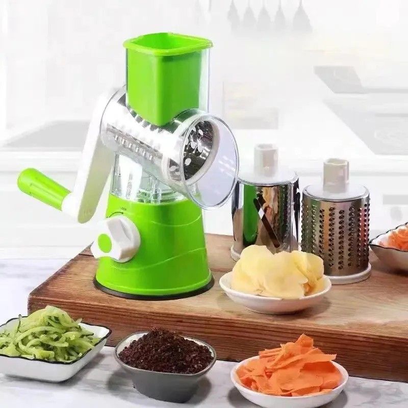 3 In 1 Manual Rotary Vegetable Drum Cutter - Oshi.pk - Buy & Sell Online