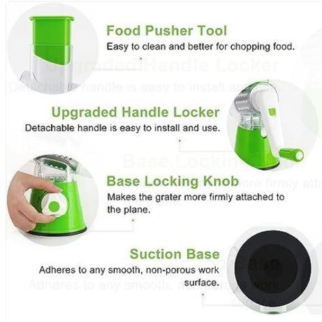 3 In 1 Manual Rotary Vegetable Drum Cutter - Oshi.pk - Buy & Sell Online
