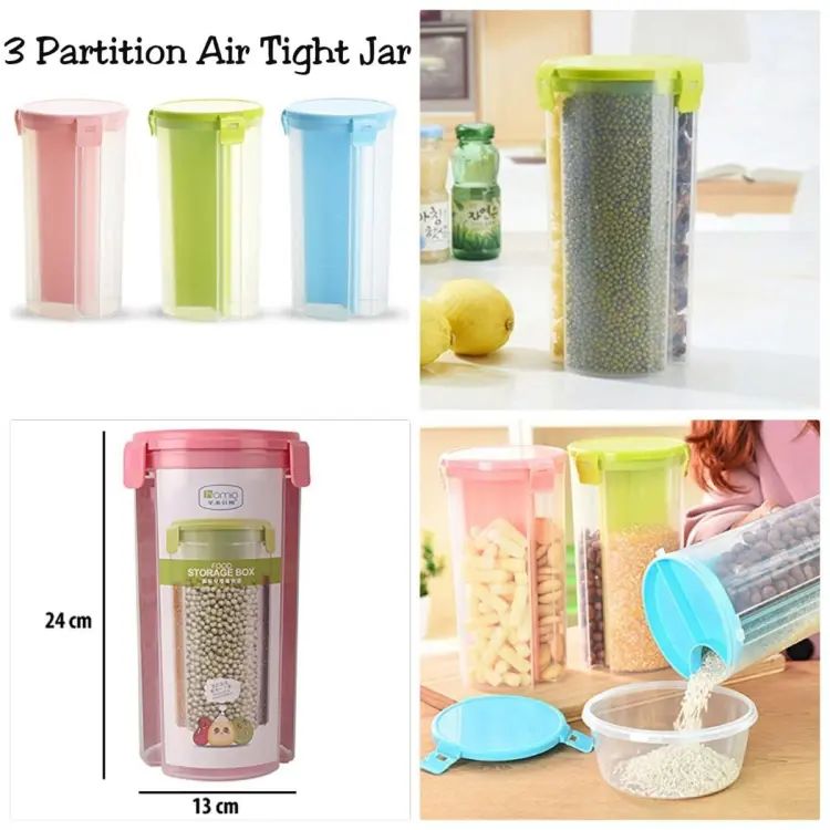 3 in 1 partition jar (1.5kg) - Oshi.pk - Buy & Sell Online