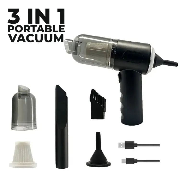 3 In 1 Portable Car Vacuum Cleaner - Oshi.pk - Buy & Sell Online