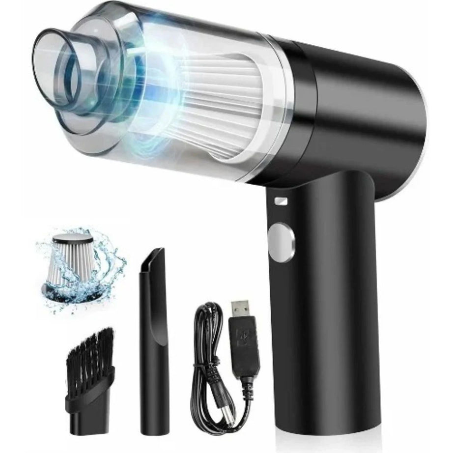 3 in 1 Portable Vacuum Cleaner Duster Blower Air Pump Wireless Handheld Clean Microscopic dust Like Car, Home,Computer, Laptop, Flower, Mirror Vehicle - Oshi.pk - Buy & Sell Online