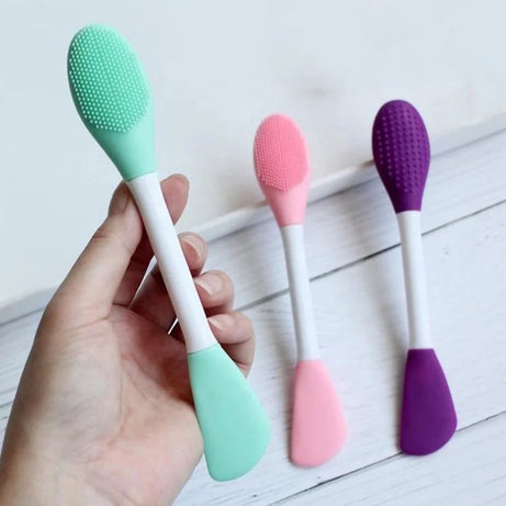 3 in 1 Silicone Face Mask Brush Facial Cleansing Brush Premium Soft Facial Masks Other Skin Care Applicator Tool for Cream Body Lotion Moisturizer - Oshi.pk - Buy & Sell Online