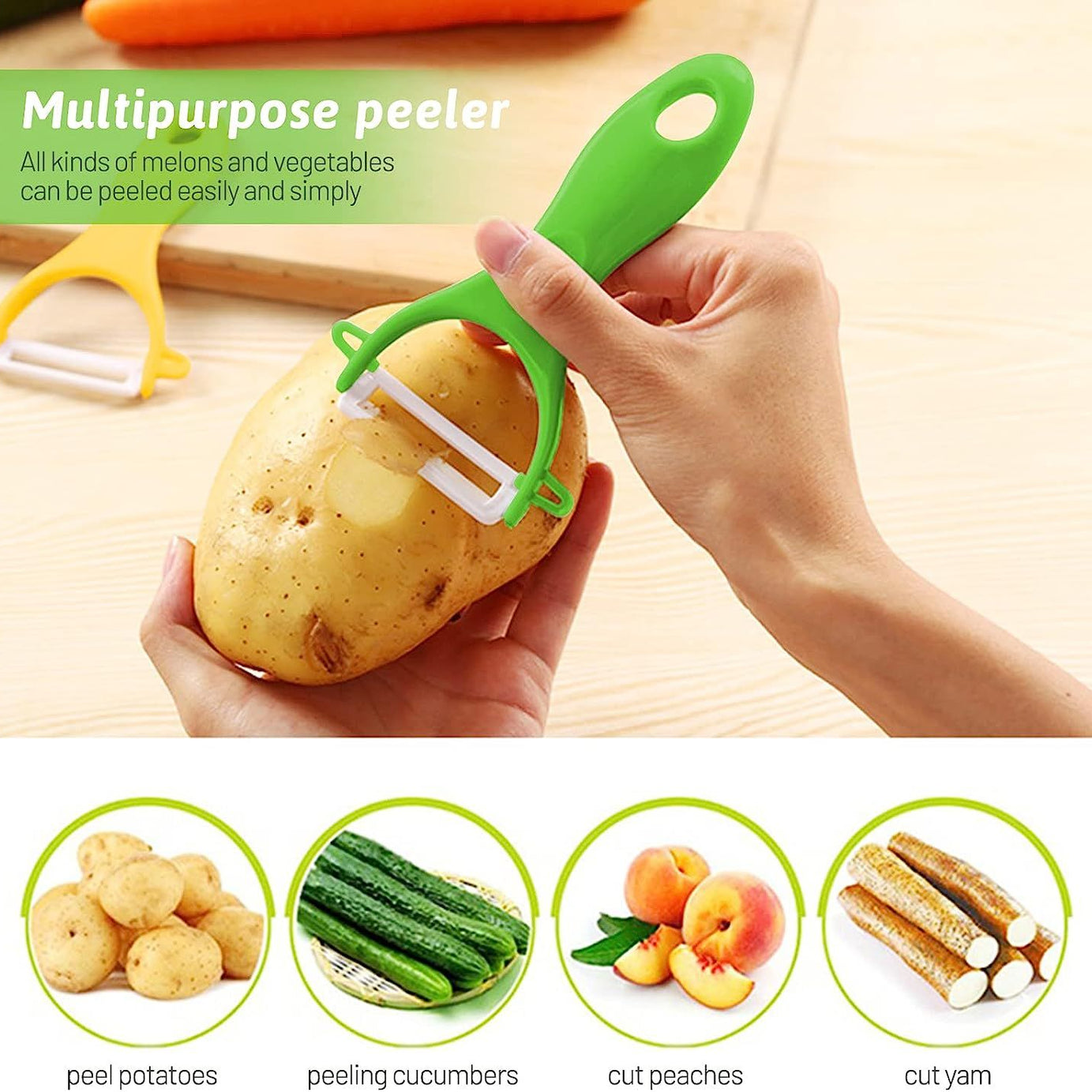 3 Pcs Vegetable Fruit Peeler Slicer Cutter Scalpel Julienne Serrated Kitchen Tool - Oshi.pk - Buy & Sell Online
