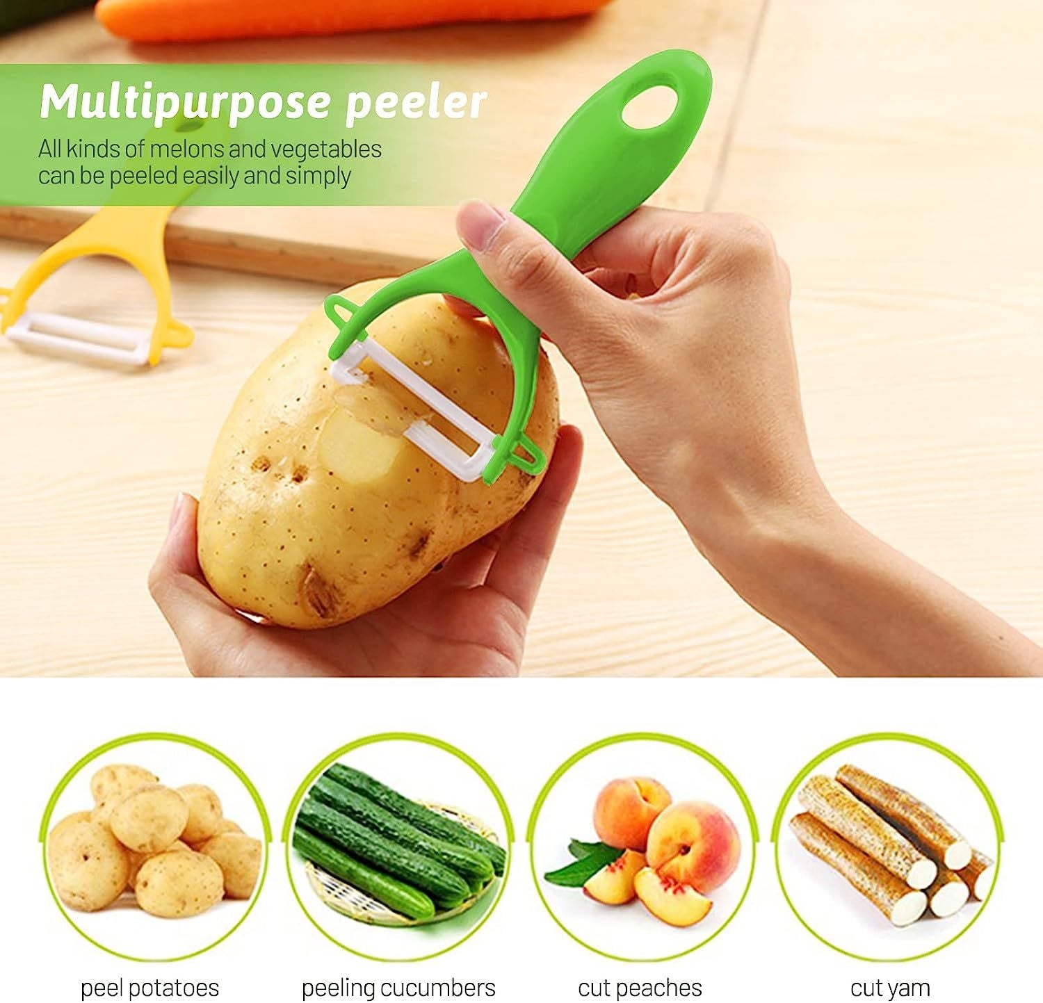 3 Pcs Vegetable Fruit Peeler Slicer Cutter Scalpel Julienne Serrated Kitchen Tool - Oshi.pk - Buy & Sell Online