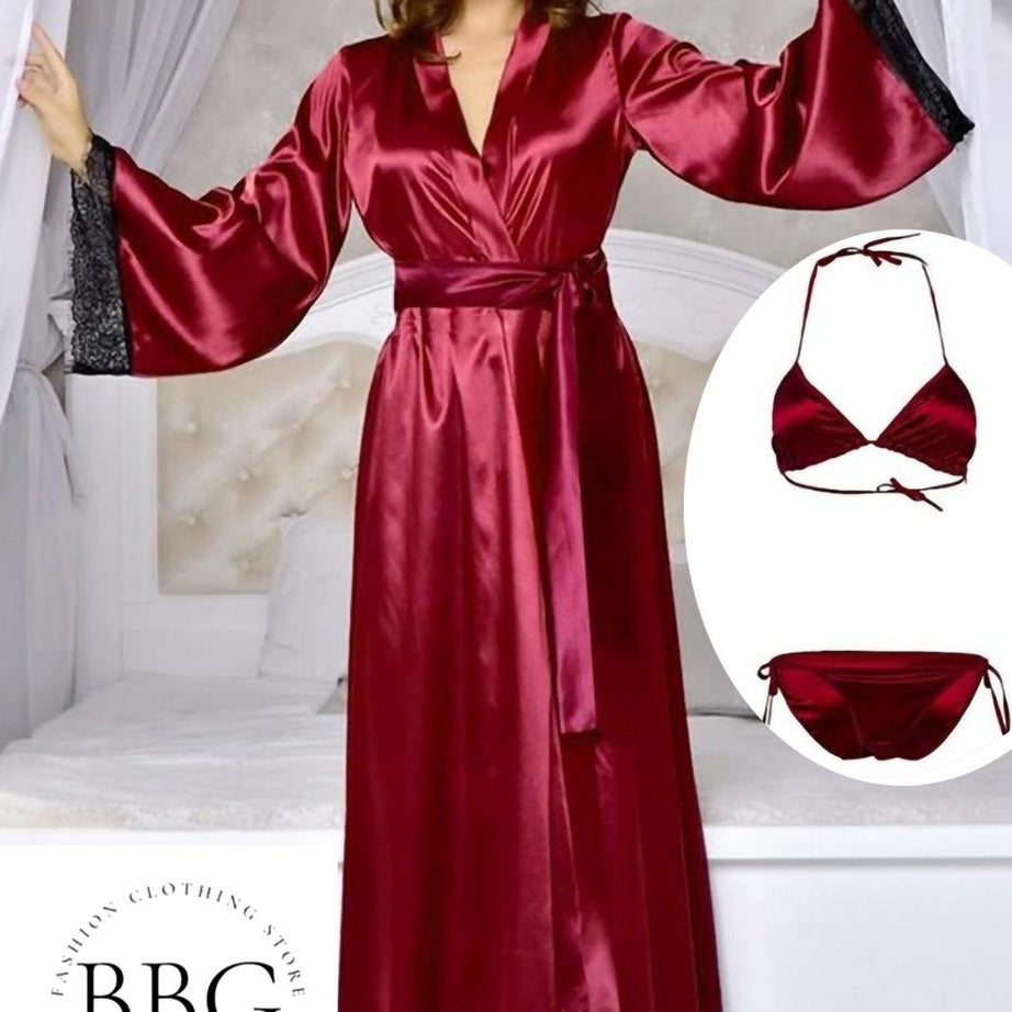 3 Piece Nightwear Gown+Bra+Panty - Oshi.pk - Buy & Sell Online