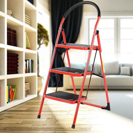 3 Step Iron Folding Ladder Stool Stepladders - Oshi.pk - Buy & Sell Online