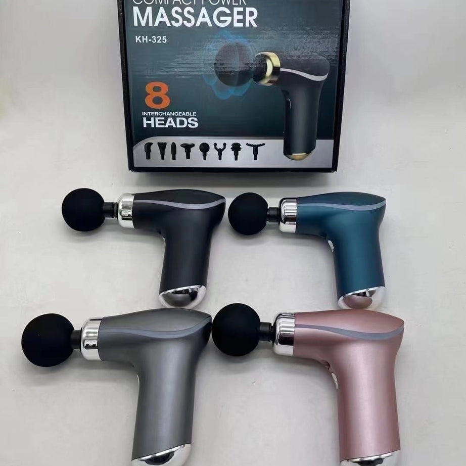 3000 Rpm Rechargeable Fascial Gun 3 Gears Electric Massager With 4 Massage Heads - Oshi.pk - Buy & Sell Online