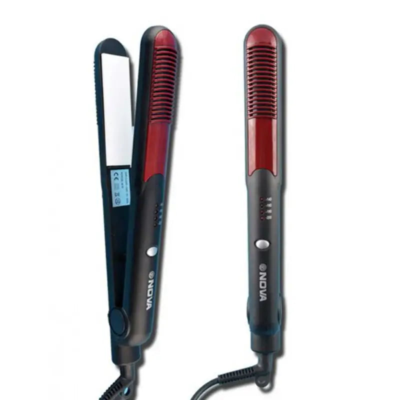 Pack of 2 Nova Hair Products: 1 Nova Hair Curling Iron 1 Nova Hair Straightener Professional - Oshi.pk - Buy & Sell Online