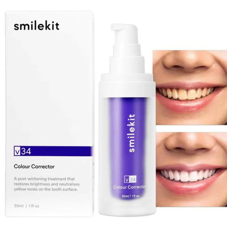 30ml V34 Purple Whitening Toothpaste Remove Stains Reduce Yellowing Care For Teeth Gums Fresh Breath Brightening Teeth - Oshi.pk - Buy & Sell Online