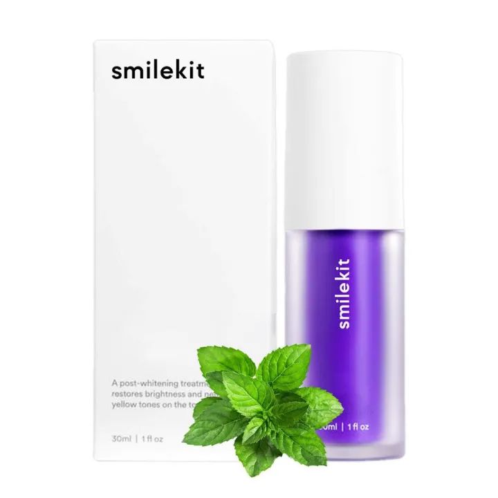 30ml V34 Purple Whitening Toothpaste Remove Stains Reduce Yellowing Care For Teeth Gums Fresh Breath Brightening Teeth - Oshi.pk - Buy & Sell Online