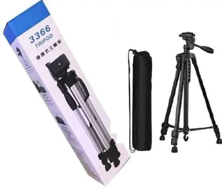 3366 Tripod Mobile DSLR Camera Stand Professional Tripod for YouTube Tik Tok Video Live Streaming - Oshi.pk - Buy & Sell Online