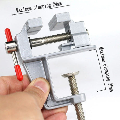 35MM Aluminium Alloy Table Bench Clamp Vise Multi-functional Bench Vise Table Screw Vise for DIY Craft Mold Fixed Repair Tool - Oshi.pk - Buy & Sell Online