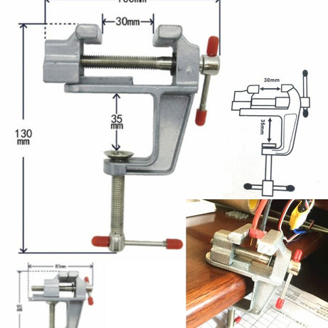 35MM Aluminium Alloy Table Bench Clamp Vise Multi-functional Bench Vise Table Screw Vise for DIY Craft Mold Fixed Repair Tool - Oshi.pk - Buy & Sell Online