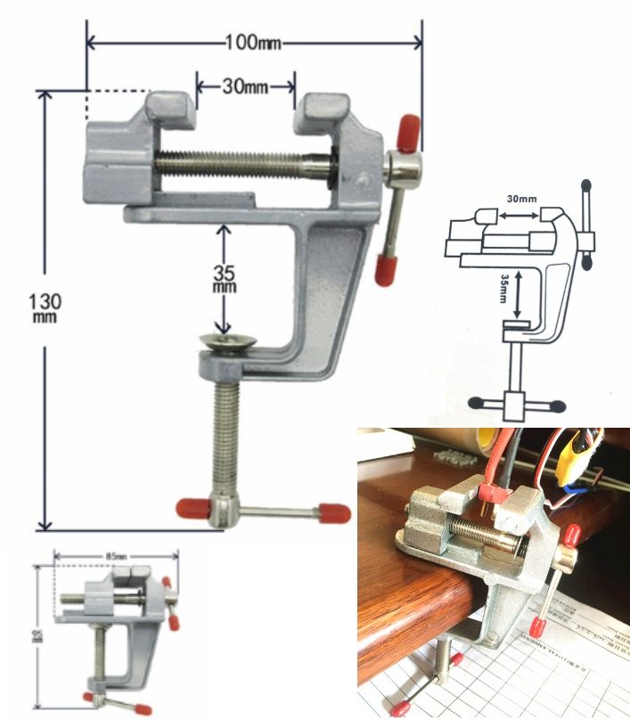35MM Aluminium Alloy Table Bench Clamp Vise Multi-functional Bench Vise Table Screw Vise for DIY Craft Mold Fixed Repair Tool - Oshi.pk - Buy & Sell Online