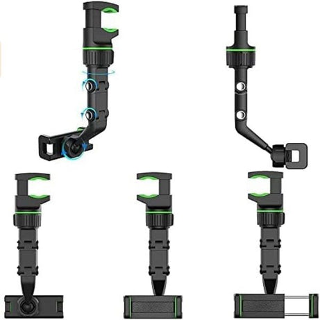 360 Degrees Rearview Mirror Phone Rotating GPS Holder - Oshi.pk - Buy & Sell Online