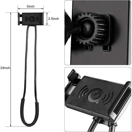 360 Lazy Neck Phone Holder Hanging Phone Stand Flexible Rotating - Oshi.pk - Buy & Sell Online