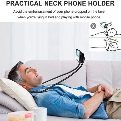 360 Lazy Neck Phone Holder Hanging Phone Stand Flexible Rotating - Oshi.pk - Buy & Sell Online