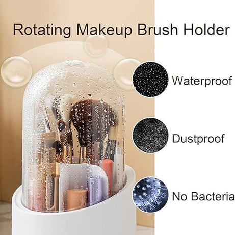 360 Rotating Makeup Brush Holder