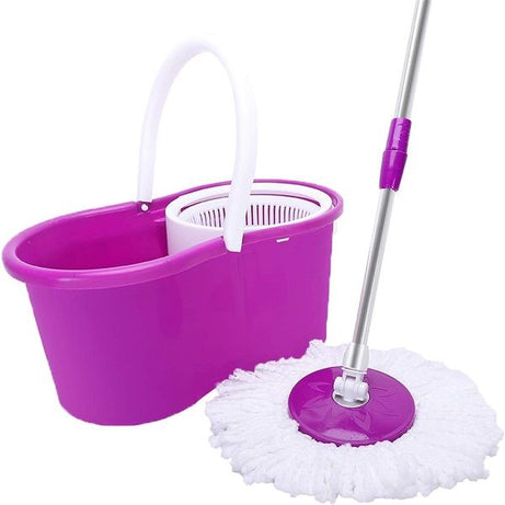 360° Microfiber Spin Mop with Bucket and Dual Mop Heads Telescoping Handle - Oshi.pk - Buy & Sell Online