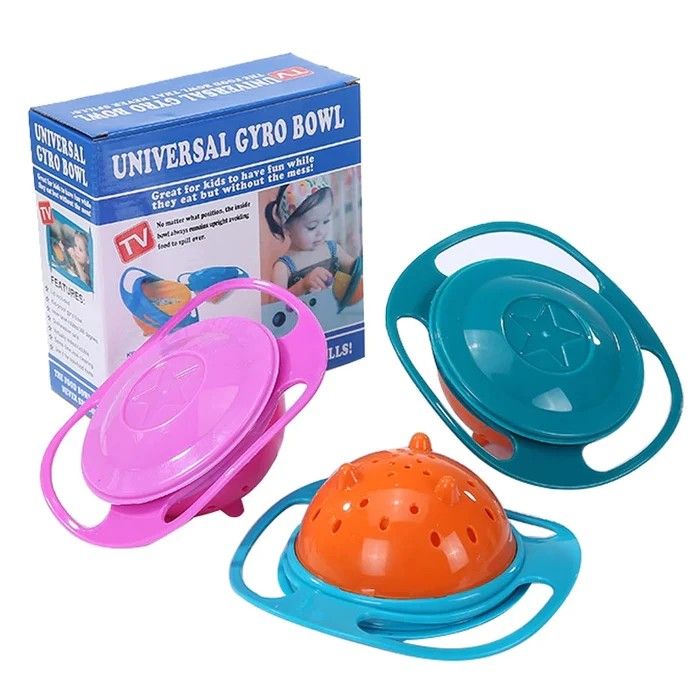 360° Rotatable Baby Feeding Universal Gyro Bowl - Oshi.pk - Buy & Sell Online