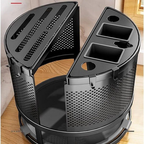 360° Rotating Storage Rack Kitchen Cutlery Organizer - Oshi.pk - Buy & Sell Online