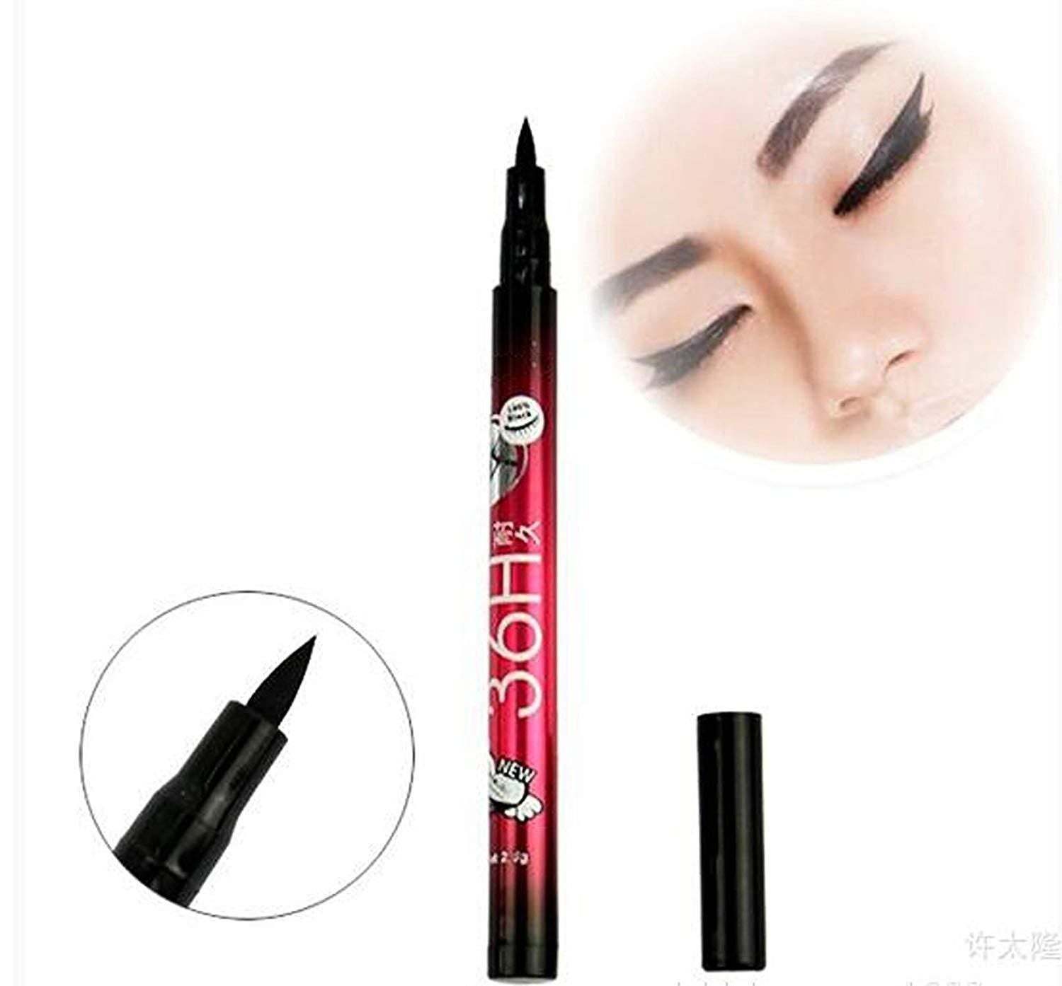 36H Black Waterproof Liquid Eyeliner Make Up Beauty Cosmetics Long-lasting Eye Liner Pen Makeup Tools for eyeshadow - Oshi.pk - Buy & Sell Online