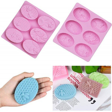 3D Bee Silicone Molds Honeycomb for Soaps & Cake Baking Mold - Oshi.pk - Buy & Sell Online