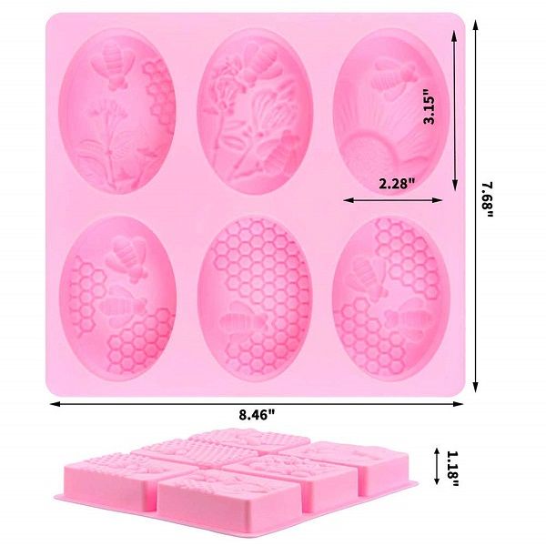 3D Bee Silicone Molds Honeycomb for Soaps & Cake Baking Mold - Oshi.pk - Buy & Sell Online