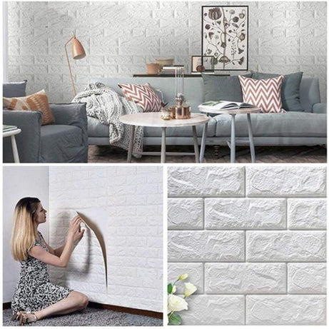 3D Brick Wall Sticker Self-adhesive Panel