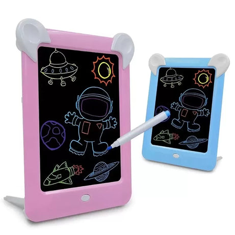 3D Magic Drawing Board Pad LED Writing Tablet Led Kids Adult Display Panel Luminous Tablet Pad Drawing Toy - Oshi.pk - Buy & Sell Online