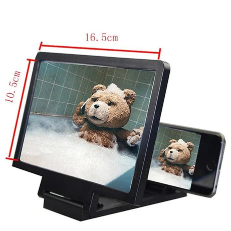 3D Screen Amplifier Mobile Phone Screen Video Magnifier For Cell Phone Smartphone Enlarged Screen Phone Stand Bracket (Color Random) - Oshi.pk - Buy & Sell Online