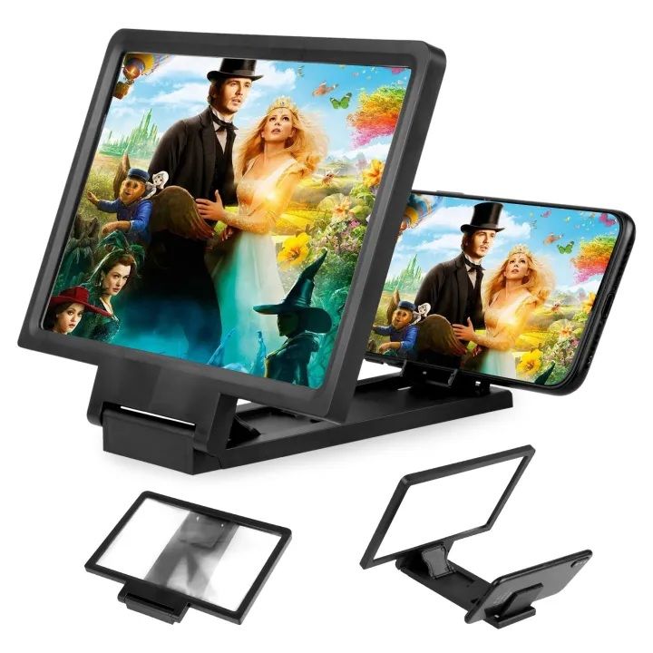 3D Screen Amplifier Mobile Phone Screen Video Magnifier For Cell Phone Smartphone Enlarged Screen Phone Stand Bracket (Color Random) - Oshi.pk - Buy & Sell Online